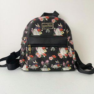 New Harry Potter Mini Black Backpack Hedwig Floral Wizarding World Diaper Bag